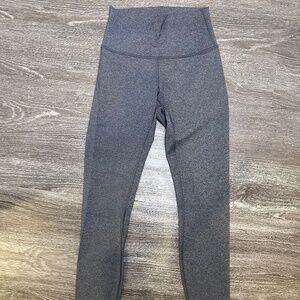 Grey and Black Lululemon Leggings Size 6